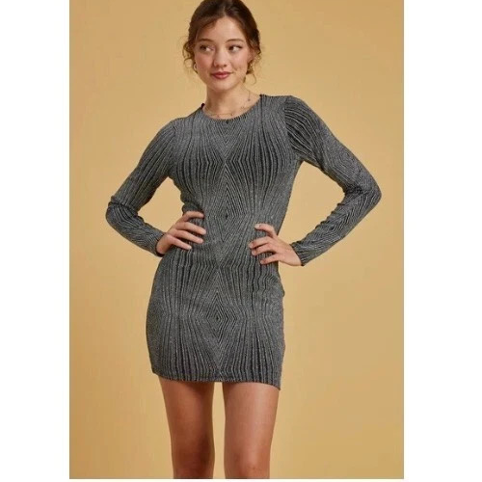 Trixxi Black Silver Stud Diamond Glitter Open Y2k Mini Back Dress Xs A001731